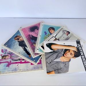 Justin Bieber notebook bundle set of 6